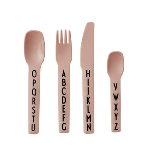 Design Letters Meal Time NUDE Design Letters Kids Cutlery