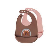 Load image into Gallery viewer, OYOY Meal Time OYOY Bib Rainbow, Set Of 2
