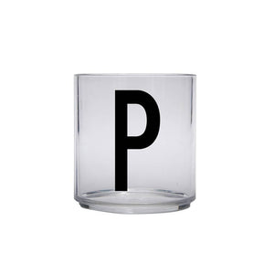 Design Letters Meal Time P Design Letters Kids Personal Drinking Glass A-Z