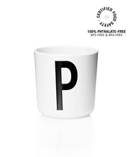 Load image into Gallery viewer, Design Letters Meal Time P Design Letters Melamine Cup A-Z