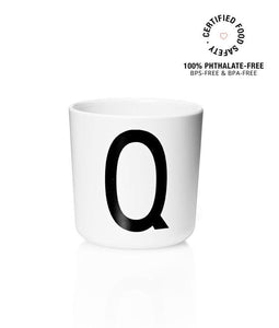 Design Letters Meal Time Q Design Letters Melamine Cup A-Z