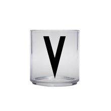 Load image into Gallery viewer, Design Letters Meal Time V Design Letters Kids Personal Drinking Glass A-Z
