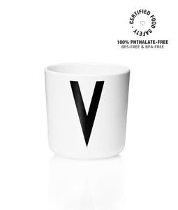 Design Letters Meal Time V Design Letters Melamine Cup A-Z