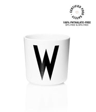 Load image into Gallery viewer, Design Letters Meal Time W Design Letters Melamine Cup A-Z