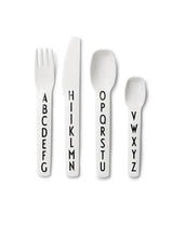 Load image into Gallery viewer, Design Letters Meal Time WHITE Design Letters Kids Cutlery