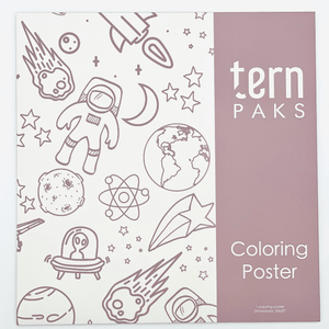 ternPaks Medium Coloring Sheet: Into Space