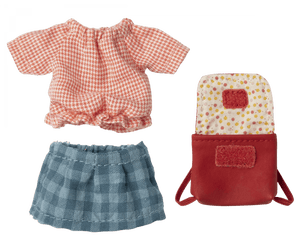 Maileg USA Mice Clothes & Bag, Big Sister - Red