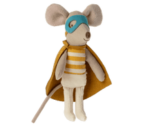 Load image into Gallery viewer, Maileg USA Mice Superhero Little Brother, Mouse in Box