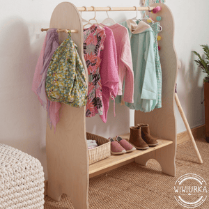 Wiwiurka Toys MONTESSORI CLOTHING RACK FOR KIDS by Wiwiurka Toys