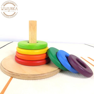 Wiwiurka Toys MONTESSORI RING TOWER SET by Wiwiurka Toys