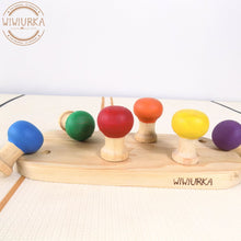 Load image into Gallery viewer, Wiwiurka Toys MONTESSORI TOADSTOOL RAINBOW TOYS by Wiwiurka Toys