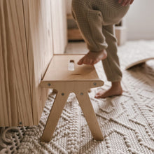 Load image into Gallery viewer, All Circles Natural One Step | Wooden Step Stools For Kids