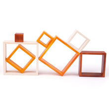 Load image into Gallery viewer, Bigjigs Toys Natural Wooden Stacking Squares