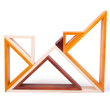 Load image into Gallery viewer, Bigjigs Toys Natural Wooden Stacking Triangles