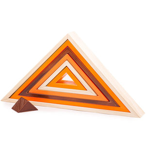 Bigjigs Toys Natural Wooden Stacking Triangles