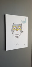 Load image into Gallery viewer, onceuponadesign.ca Night Owl 12X16