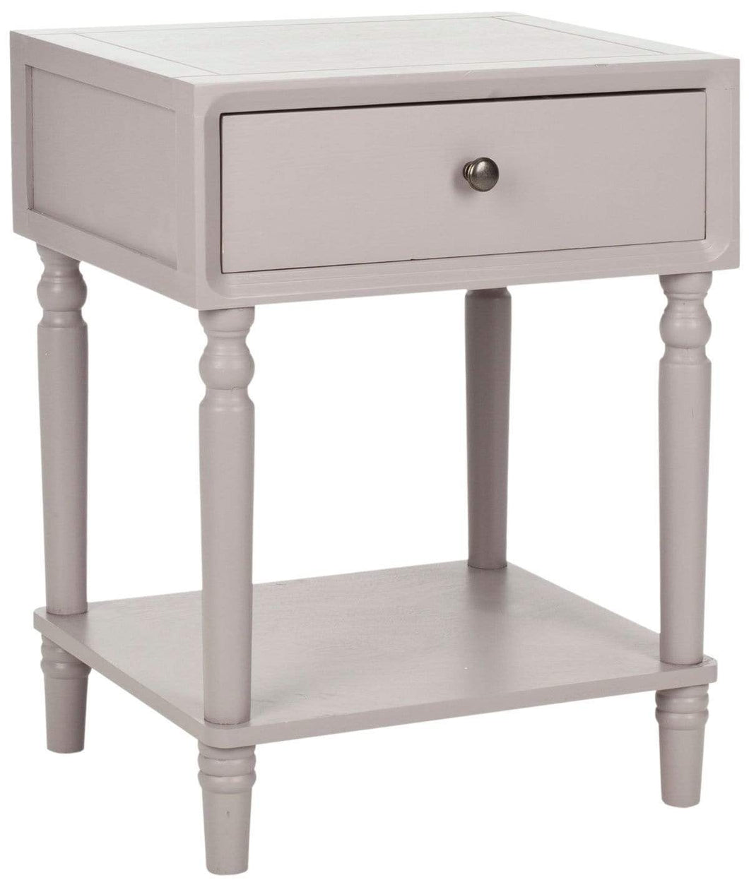 Safavieh Night Stands Ash Grey Safavieh Siobhan Accent Table With Storage Drawer