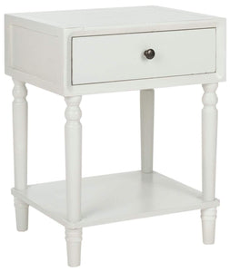 Safavieh Night Stands Off White Safavieh Siobhan Accent Table With Storage Drawer