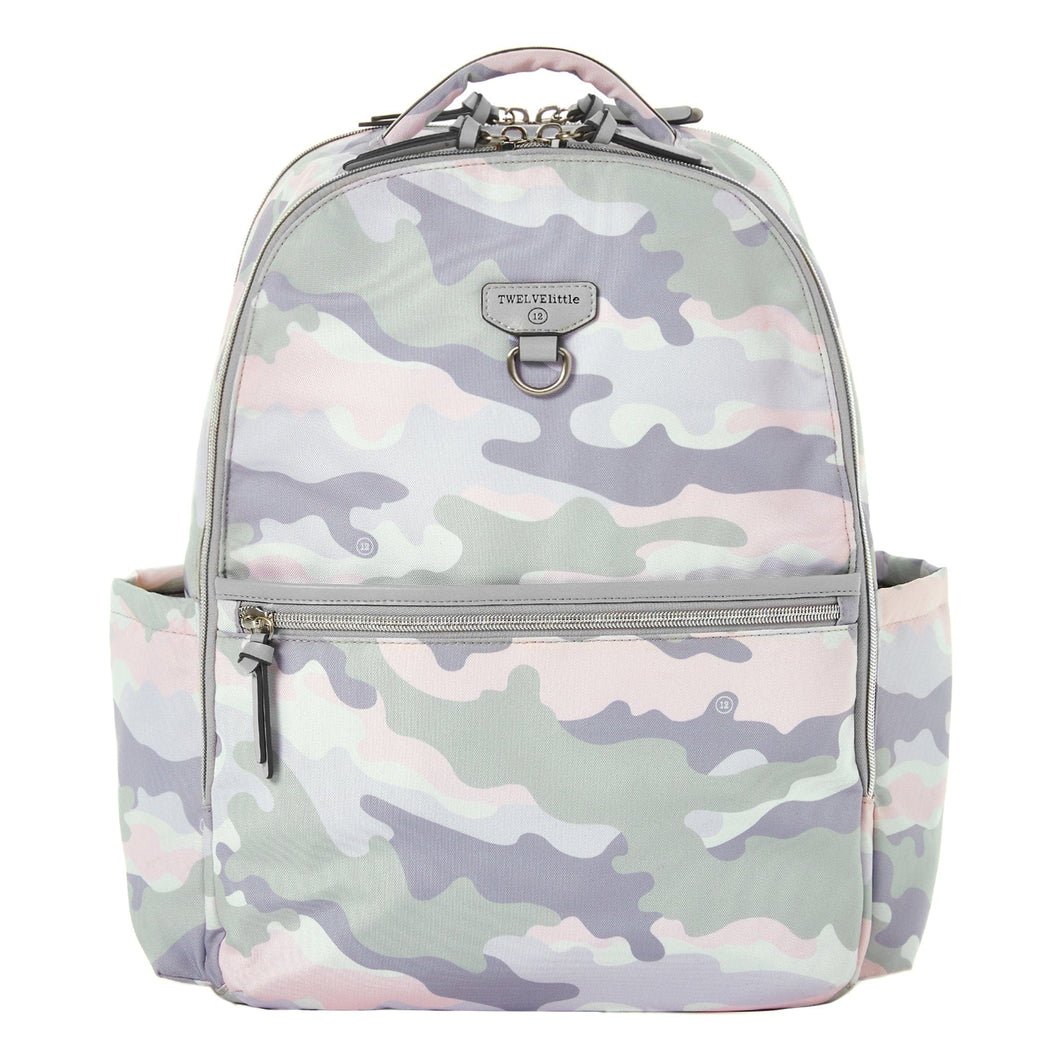 TWELVElittle On-the-Go Diaper Bag Backpack in Blush Camo