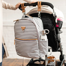 Load image into Gallery viewer, TWELVElittle On-the-Go Diaper Bag Backpack in Stripe