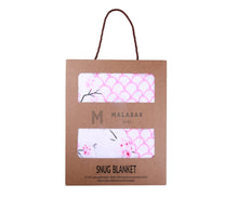 Load image into Gallery viewer, Malabar Baby Organic Snug Blanket - Cherry Blossom