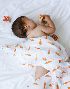 Malabar Baby Organic Swaddle - Carrot
