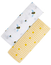 Load image into Gallery viewer, Malabar Baby Organic Swaddle Set - Busy Bees