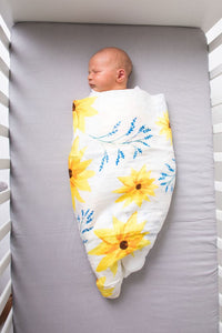 Malabar Baby Organic Swaddle - Sunflower