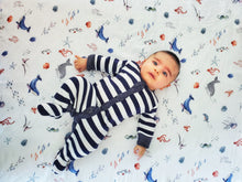 Load image into Gallery viewer, Malabar Baby Organic Swaddle - Under The Sea