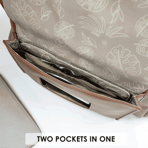 TWELVElittle Peek-a-Boo Diaper Bag Backpack in Toffee