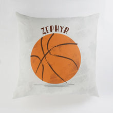 Load image into Gallery viewer, Minted Pillows Asphalt Game / CLASSIC COTTON CANVAS Minted Let Us Play Basketball Large Floor Pillow