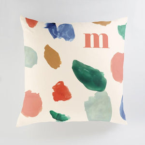 Minted Pillows Coral / CLASSIC COTTON CANVAS Minted A Painter's Reverie Floor Pillow