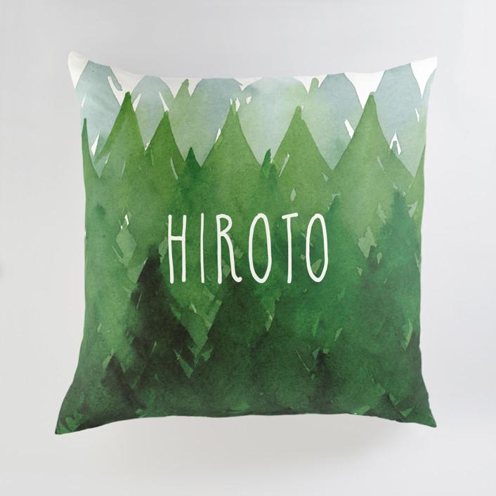 Minted Pillows Forest Green / CLASSIC COTTON CANVAS Minted Forest Large Floor Pillow