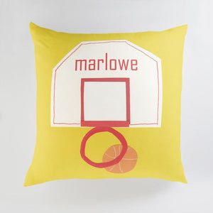 Minted Pillows Goldenrod / CLASSIC COTTON CANVAS Minted Basketball Hoop Large Floor Pillow