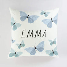Load image into Gallery viewer, Minted Pillows Ice / CLASSIC COTTON CANVAS Minted Garden Butterflies Large Floor Pillow
