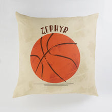 Load image into Gallery viewer, Minted Pillows Indoor Court / CLASSIC COTTON CANVAS Minted Let Us Play Basketball Large Floor Pillow