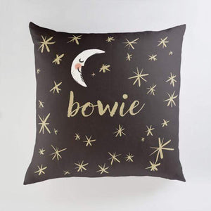 Minted Pillows Midnight / CLASSIC COTTON CANVAS Minted Good Night Moon and Stars Large Floor Pillow