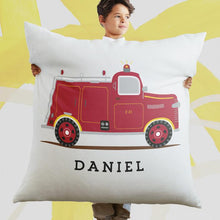 Load image into Gallery viewer, Minted Pillows Minted Red Fire Engine #1 Large Floor Pillow