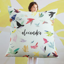 Load image into Gallery viewer, Minted Pillows Minted Songbirds Large Floor Pillow