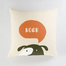 Load image into Gallery viewer, Minted Pillows Orange Crush / CLASSIC COTTON CANVAS Minted Woof Large Floor Pillow