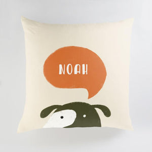 Minted Pillows Orange Crush / CLASSIC COTTON CANVAS Minted Woof Large Floor Pillow