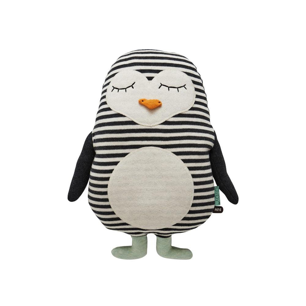 OYOY Pillows OYOY Penguin Pingo Cushion - White / Black