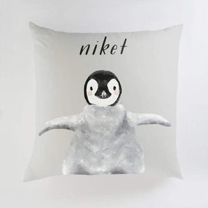 Minted Pillows Pebble / CLASSIC COTTON CANVAS Minted Baby Animal Penguin