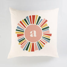 Load image into Gallery viewer, Minted Pillows Rosebud / CLASSIC COTTON CANVAS Minted Rainbow Burst Large Floor Pillow