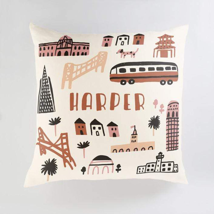 Minted Pillows Salsa / CLASSIC COTTON CANVAS Minted I Love San Francisco Large Floor Pillow