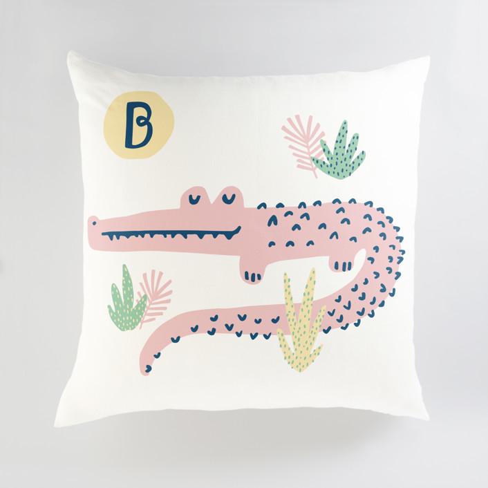 Minted Pillows Soft Pink / CLASSIC COTTON CANVAS Minted Basking In The Sun Large Floor Pillow