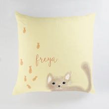 Load image into Gallery viewer, Minted Pillows Tabby / CLASSIC COTTON CANVAS Minted It&#39;s Raining Large Floor Pillow