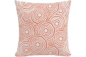 Gray Malin x Cloth & Company Pillows The Umbrella Swirl Pillow - Coral / LINEN 20 x 20 (FEATHER INSERT) Gray Malin and Cloth & Co. Indoor Pillow