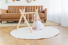 Load image into Gallery viewer, Poppyseed Play Play Mat Ivory Linen Round Mat