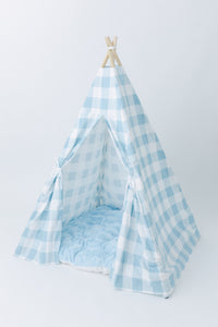 E & E Teepees Play Tents E & E Teepees Deluxe The Blue Cuddle Play Mattress